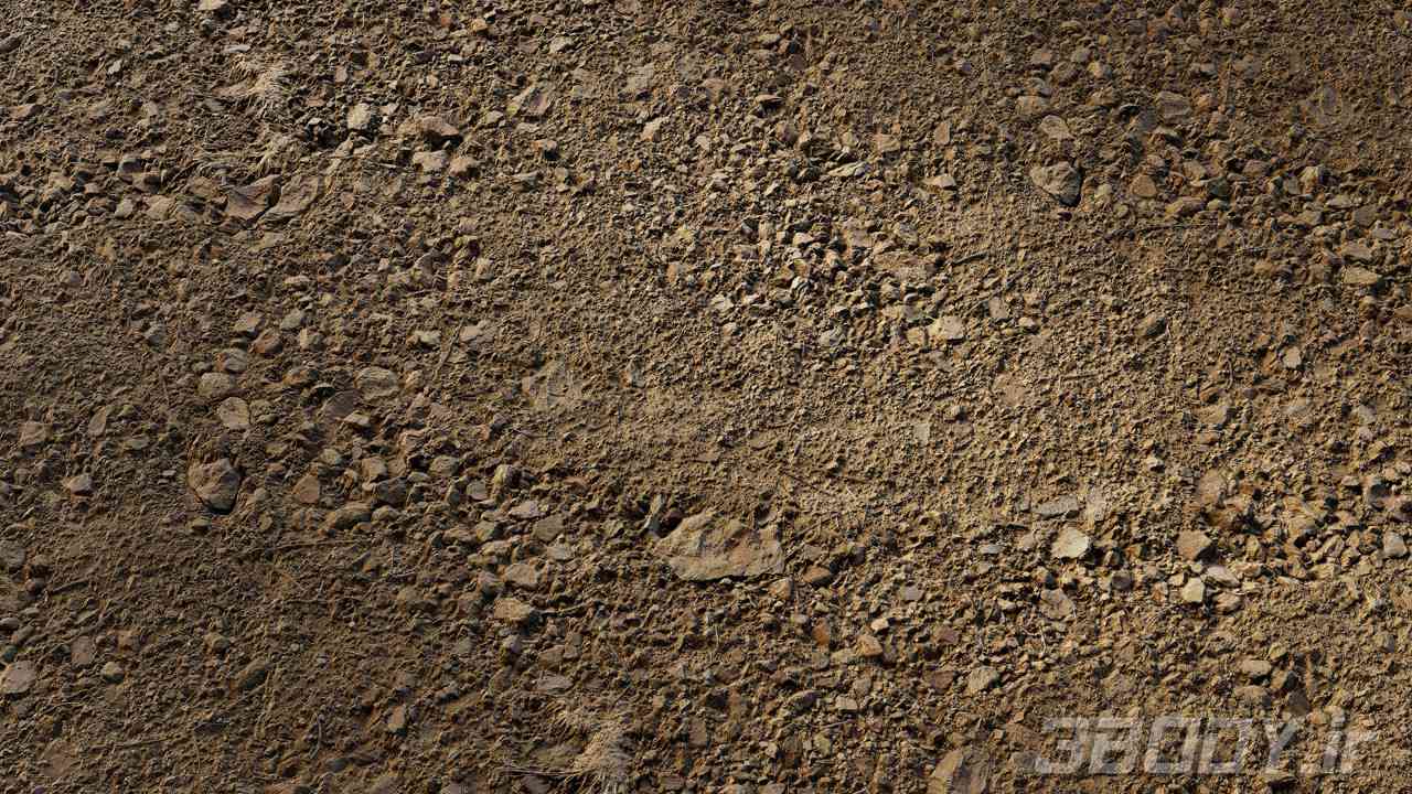 متریال سنگ ریزه gravel ground عکس 1